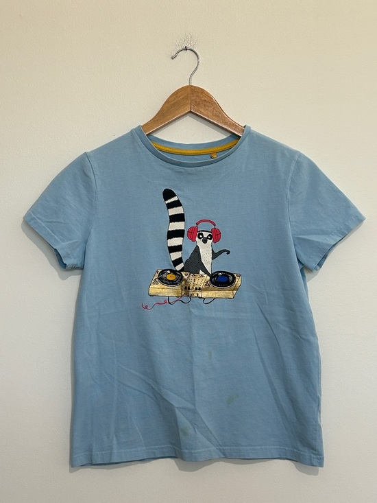 Mini Boden Other - Mini Boden Lemur DJ Screen print Tee Size 13 14
